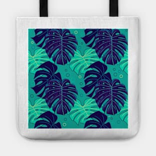 Monstera Pattern - Neon Tote