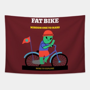 Fat Bike Mission One To Mars Tapestry