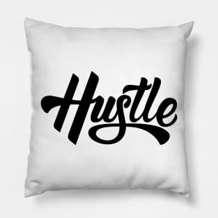 Hustle Typography Pillow