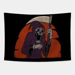 Scarry Skull Ghost Tapestry