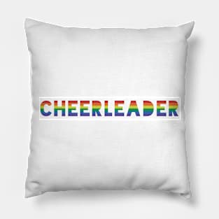 Cheerleader Gay Pride Pillow