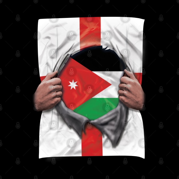 Jordan Flag English Flag Ripped - Gift for Jordanian From Jordan by Country Flags