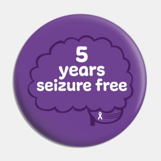 5 Years Seizure Free Pin