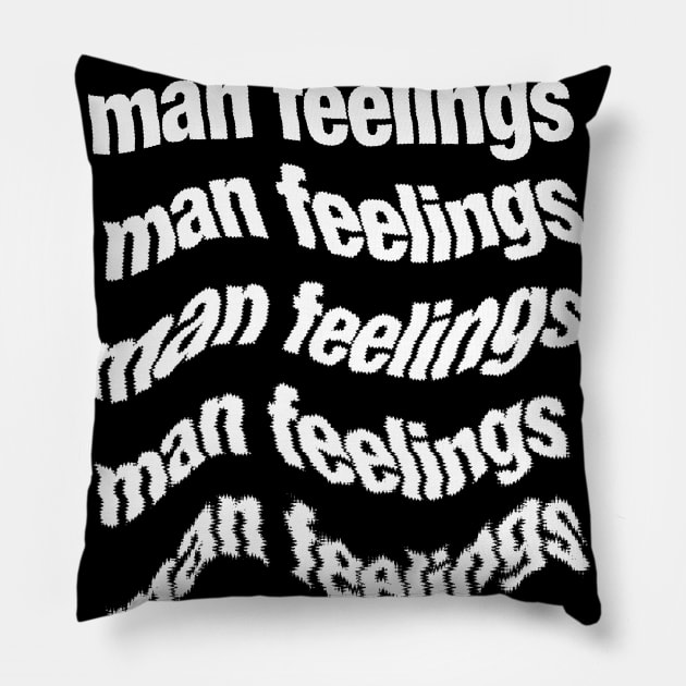 Man Feelings  //// Peep Show Fan Design Pillow by DankFutura