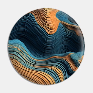 Desert Abstract Pin