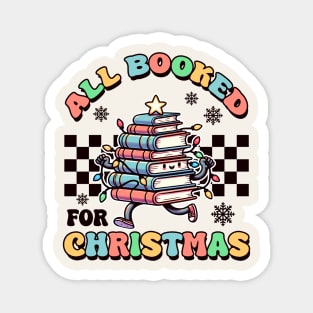 All Booked For Christmas Magnet