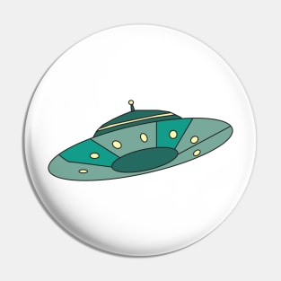 Flying UFO Pin