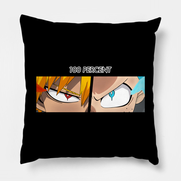 Deku And Bakugo 100 Percent My Hero Academia Pillow Teepublic Summary 'i know i'm hot, and i can tell you think it. deku and bakugo 100 percent