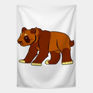 Brown Panda Bear Rules Tapestry