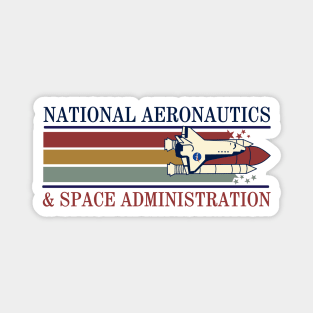 Retro Nasa Stripes Magnet