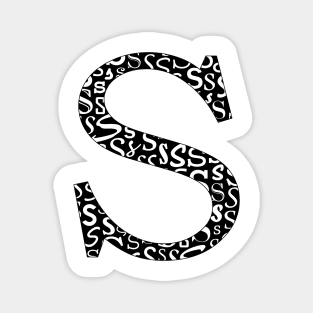 S Filled - Typography Magnet