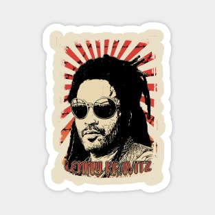 Lenny Kravitz 90s Retro Vintage Aesthetic Magnet