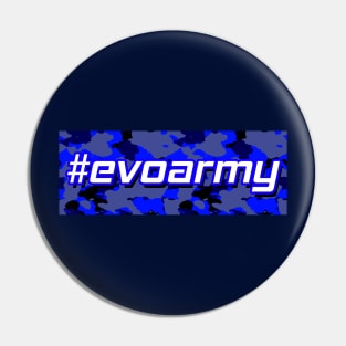 Evo Army (Blue) Pin