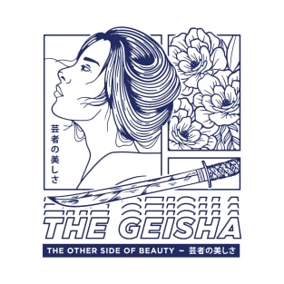 Geisha Japanese illustration T-Shirt