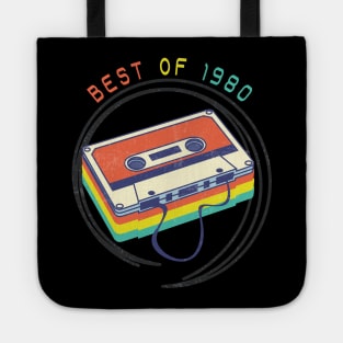 Best Of 1980 40th Birthday Gifts Cassette Vintage, Gift for 40 Year Old, Classic 1980 40th Birthday, Best of 1980 Vintage 40th Birthday, Tape Cassette Best Of 1980 Tote
