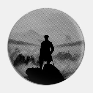 Mist-Kissed Solitude: Embrace the Wanderer within - Wanderer above the Sea of Fog minimized Pin