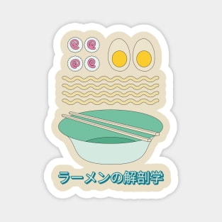 Kawaii Japanese Ramen Anatomy Anime Magnet