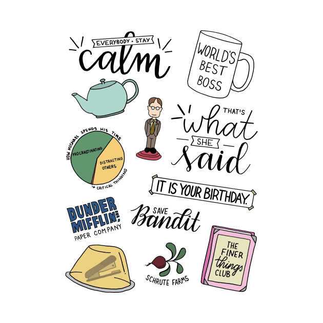 The Office TV Show Art by lettersofjoy