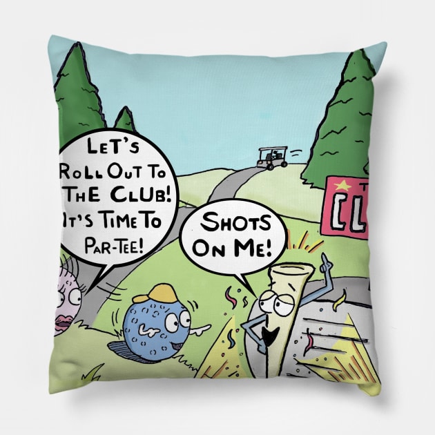 Par-Tee Time Pillow by Nick Navatta