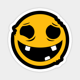 Zomie Beat Up Smiley Face - Emoji Magnet