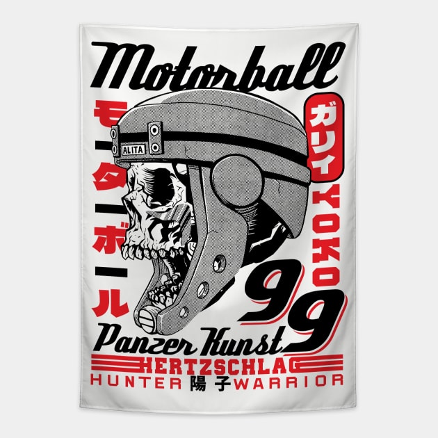 Mototball 99 v3 Tapestry by Krobilad