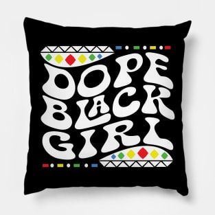 Dope Black Girl b Shirt Pillow