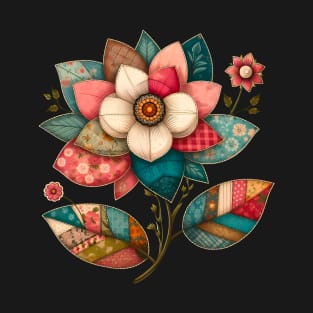 Stitched flower T-Shirt