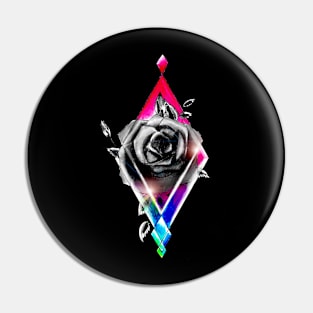 Crystal Rose Pin