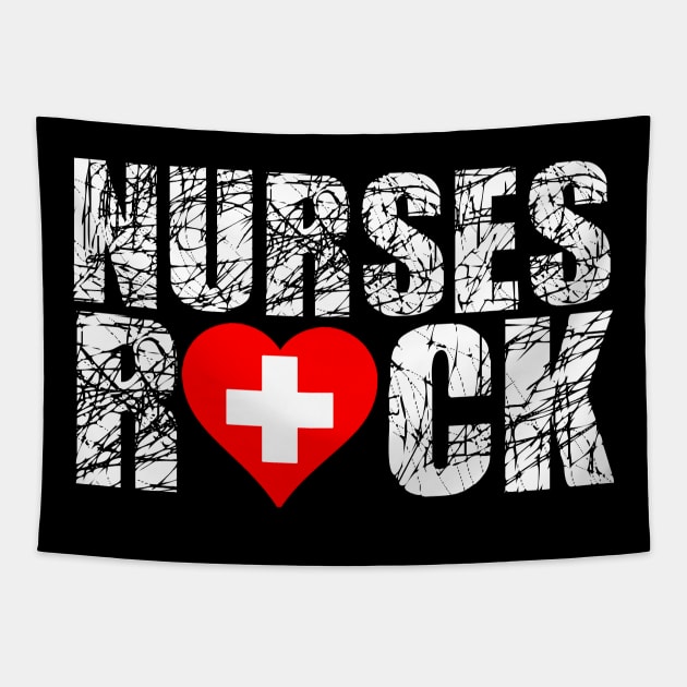 Nurses Rock Tapestry by Dojaja