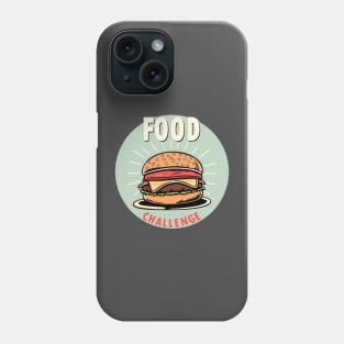 Epic Food Challenge Burger Design – Competitive Eating Inspired Phone Case