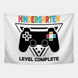 Kindergarten Level Complete Graduation Gamer Boys Kids Tapestry