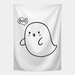 Ghost Print, Halloween Design, Cute Ghost, Boo Tapestry