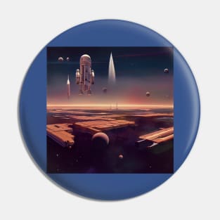 Interplanetary Spaceport Pin