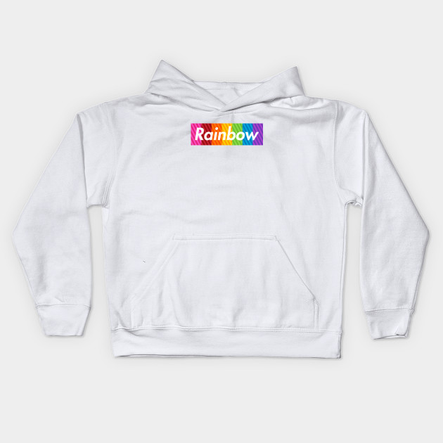 supreme hoodie rainbow