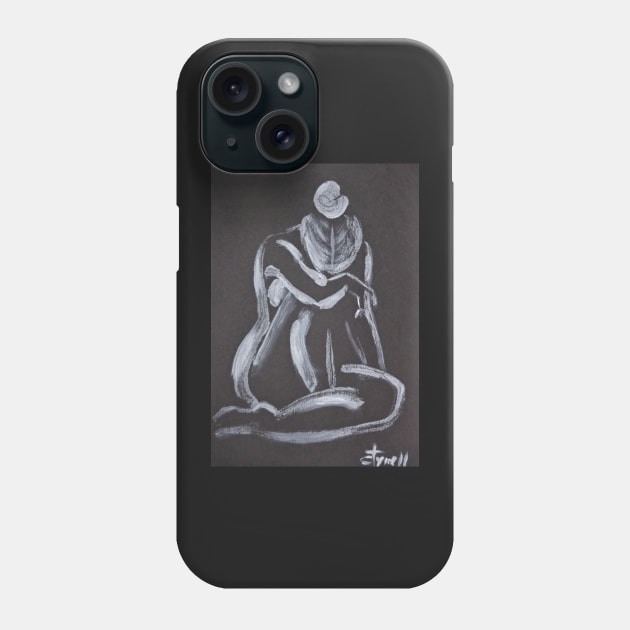 Blue Heart 3 - Female Nude Phone Case by CarmenT