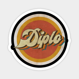 circle vintage Diplo Magnet