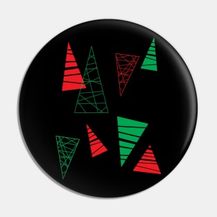 Abtract Christmas Trees Pin