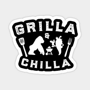 Grilla and Chilla Magnet