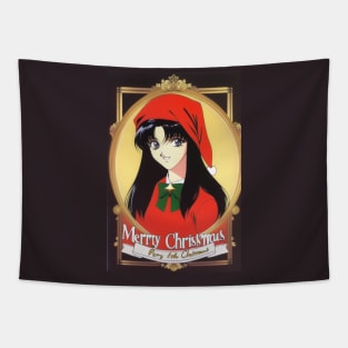 Teen Christmas Girl Tapestry