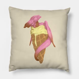 Neapolitan Ice Cream Dragon Pillow