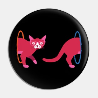 Portal Cat Pin