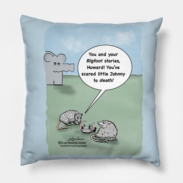 Playing Dead Pillow by Enormously Funny Cartoons