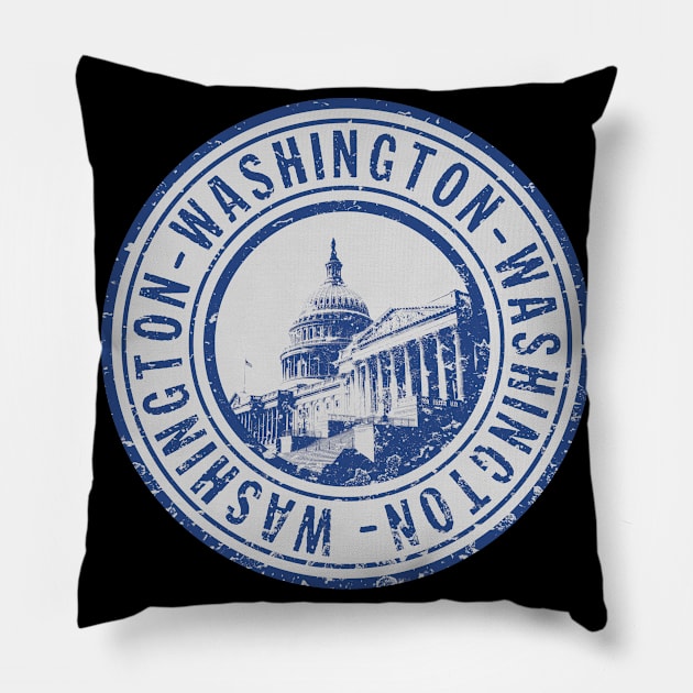 Washington pride stamp Pillow by SerenityByAlex