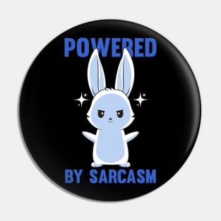 Hilarious Cute Bunny Sarcasm Sarcastic Rabbit Dark Humor Pin