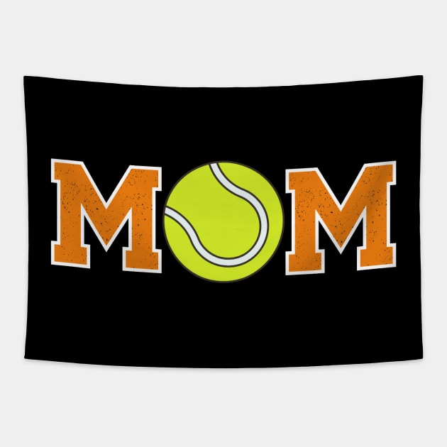 Tennis Mom Orange Tapestry by capesandrollerskates 