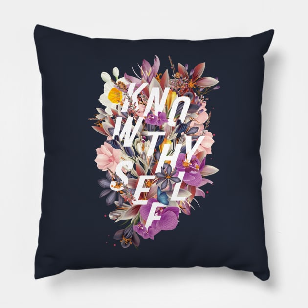 Know Thyself Pillow by clothed_in_kindness