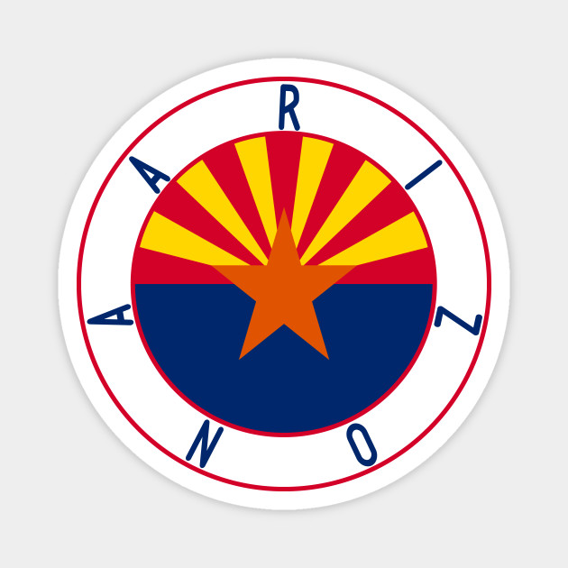 Arizona Flag Decal - Arizona Flag - Magnet | TeePublic