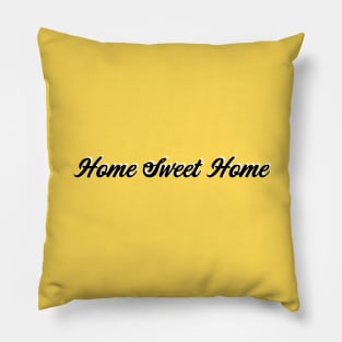 Home Sweet Home - Mustard Yellow Pillow