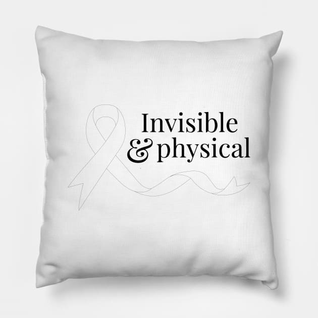 Invisible & Physical (Blank/White/Transparent) Pillow by yourachingart