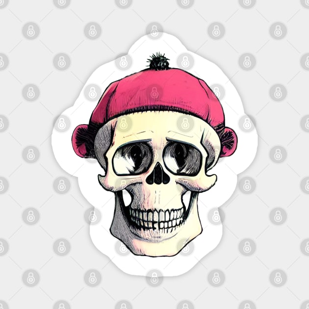 skull funny monkey Magnet by Mammoths